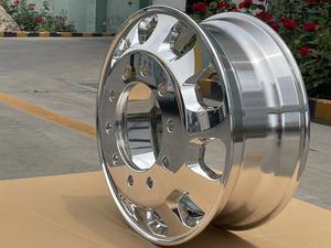 ล้อรถบรรทุกอะลูมิเนียมอัลลอยด์ฟอร์จขนาดใหม่ 24.5x8.25 นิ้ว ผิวโครเมียม ยี่ห้อเจิ้งเต๋อ รุ่น ZD1150 พร้อมยาง 11R24.5 - Product Image 5