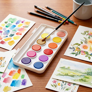 Boîte de 12 couleurs de peinture <span class=keywords><strong>aquarelle</strong></span> solide <span class=keywords><strong>Marie</strong></span>'s, outils de peinture - Product Image 1