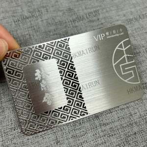 China Factory Metal <b>Cards</b> With Logo Chip - Product Image 1