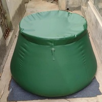 Bâche flexible enduite de PVC Réservoir de stockage d'eau de pluie gonflable anti-incendie Forme d'oignon Garantie 1 an