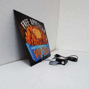 Source Factory Cool Film Billboard <span class=keywords><strong>Word</strong></span> of Mouth Factory Egg Tart Chips Publicidad luminosa Personalización profesional - Product Image 3