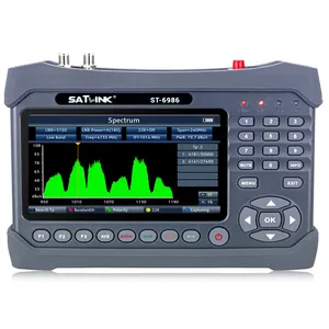 Satlink ST 6986 Satellite Signal Finder Locator DVB-S2 S DVB T T2 DVB-C H.265 HEVC MPEG-4ดาวเทียม Satlink ST6986