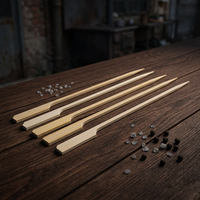 Piques à barbecue jetables en bambou de 9 cm pour grillades et burgers, personnalisables avec logo, ensemble d'outils de barbecue, pour la cuisine et les fêtes
