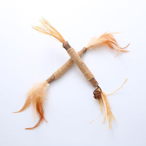 <b>Cat</b> <b>Chew</b> Stick Eco Friendly Sisal Stick Teeth Cleaning <b>Cat</b> Stick Feather Decorated <b>cat</b> <b>Toy</b> Stress Relief <b>Cat</b> Sisal <b>cat</b> Stick - Product Image 3