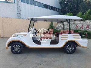 Elegante Auto Eléctrico Vintage de Alta Gama, 48V 5KW, Vehículo Turístico de 7-8 Asientos para Resorts y Áreas Comerciales - Product Image 4