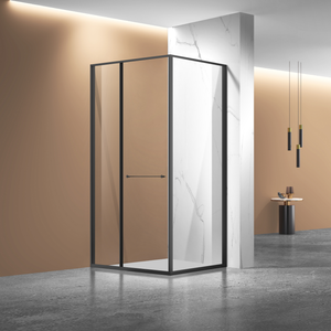 Cabine de douche en aluminium <span class=keywords><strong>Neo</strong></span> Angle avec porte coulissante à fermeture douce pour petite salle de <span class=keywords><strong>bain</strong></span> - Product Image 2