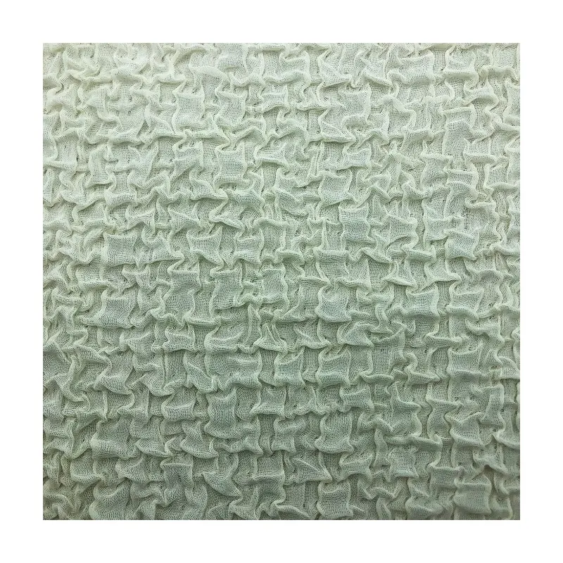 Hot sales crinkly texture 230gsm 100% polyester piece dyed crepe bubble jacquard fabric for clothing dress