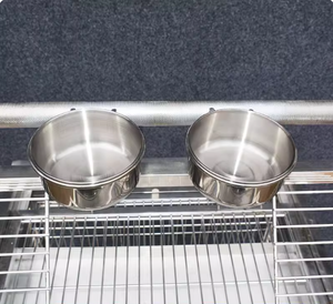 Voliera in Acciaio Inox su Misura con Gambe Alte e Piattaforma, Specializzata per Cocorite, Pappagallini e Truciolini - Product Image 3