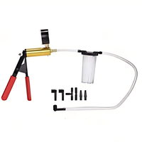 Kit de testeur de pompe à vide portatif pour voiture, jauge de vide automobile et kit de purge de liquide de frein, outil de réparation de pompe à vide