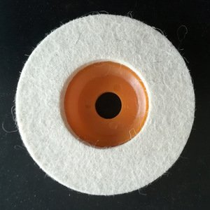 Disque de polissage en laine, grain 1000, abrasif fin-moyen pour meuleuse d'angle, matériau en laine polie - Product Image 2