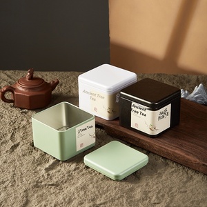 Boîte carrée vintage en fer blanc avec impression offset, emballage universel de qualité alimentaire pour tranches de Panax Notoginseng, Dendrobium et bœuf séché - Product Image 2