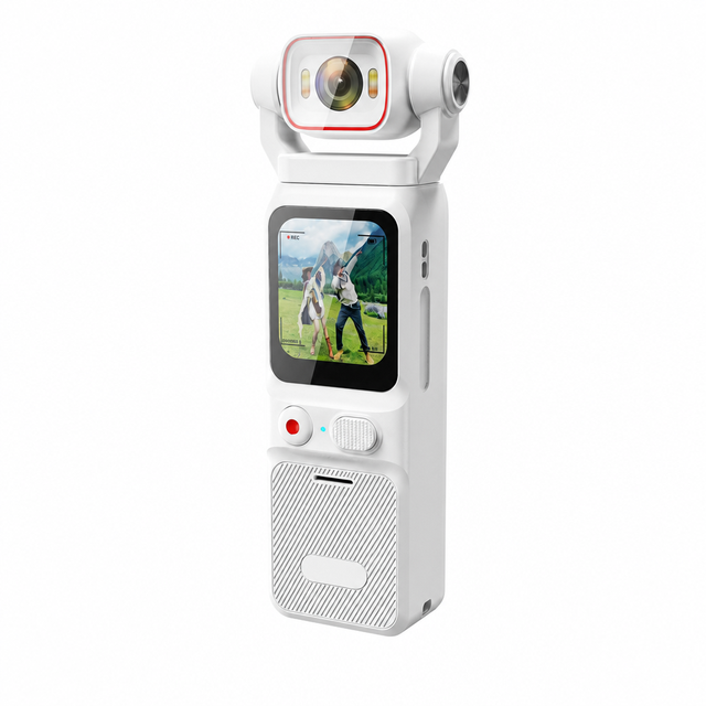 4K Sport Vlogging Camera L18 with 160 Wide Angle Gimbal WiFi Transfer TF Card Support Anti-Shake for Beginners Christmas Gift