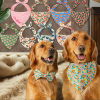 Bandana Triangulaire de Luxe pour Chiens, Imprimé Personnalisé, Écologique, Doux, 100% Coton, Foulard de Cou, Accessoire de Mode pour Halloween et Noël