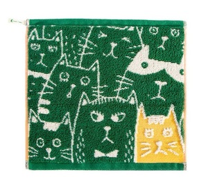 면 아기 손수건 어린이 얼굴 타월 침받이, 고양이 자수 디자인, 부드럽고 흡수성 좋은 (X개입) - Product Image 2