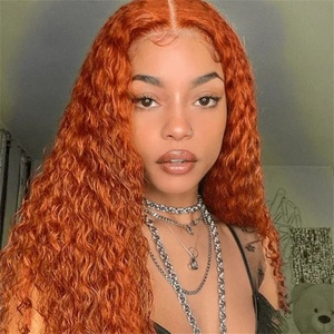 Perruques en cheveux humains 13*6, dentelle HD, densité 200, couleur 350, ondulations bouclées effet eau, baby hair, cheveux humains vietnamiens pour femmes noires - Product Image 2