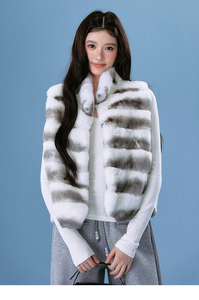 Premium Genuine Rex Rabbit <strong>Fur</strong> Vest Thick Warm Segmented Winter <strong>Gilet</strong> High-density Real <strong>Fur</strong> Waistcoat <strong>for</strong> <strong>Women</strong> - Product Image 6