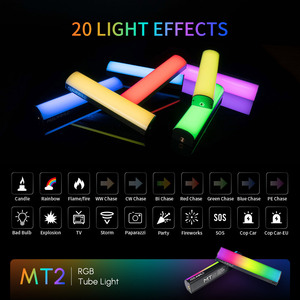 FEELWORLD MT2 Tube Light, Luz de Tubo Portátil Pavotube II RGB para Fotografí<span class=keywords><strong>a</strong></span>, LED 2600K~6000K, Mini Luz de Tubo RGB con Control por Aplicación - Product Image 4