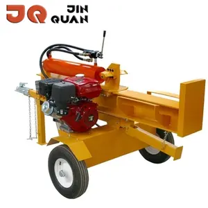 HOT SALE JQ 26 tons log splitter hydraulic push through hydraulic wood splitter with log lifter spaccalegna China