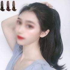 Extensión de cola de caballo vietnamita natural de Kaming, estilo de onda de agua, pinzas puntiagudas de onda larga desarrolladas por Kaming - Product Image 1