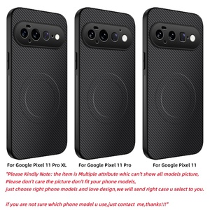 Funda trasera de cuero con textura de fibra de carbono mate para Google <span class=keywords><strong>Pixel</strong></span> 11 10 9 Pro XL / 11 10 9 8 <span class=keywords><strong>7</strong></span> 6 Pro / 9a 8a 7a 6a 5a 4a 3a / 3 4 XL - Product Image 2