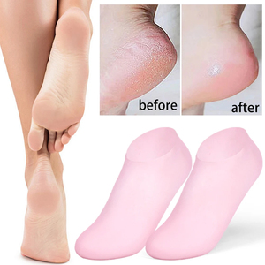 ถุงเท้าซิลิโคนบำรุงผิวเท้าแห้งแตก 1 คู่ ขายส่ง - Product Image 4