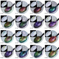 En promotion : Paillettes de chrome caméléon pour ongles, effet arc-en-ciel opale, pour résine époxy, DIY
