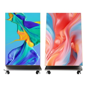 GoB 640x1920 mét kỹ thuật số hiển thị áp phích <span class=keywords><strong>LED</strong></span> p2.5 p1.8 kỹ thuật số màn hình <span class=keywords><strong>LED</strong></span> trong nhà có thể gập lại quảng cáo di động hiển thị wifi điều khiển - Product Image 3