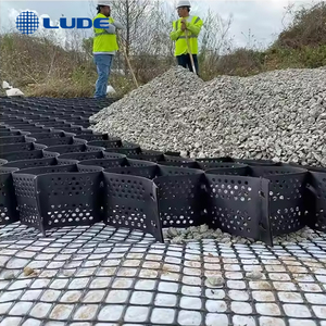 HDPE geocell sỏi lưới ổn định nhựa tổ ong di động Giam giữ hệ thống geocells cho đường - Product Image 6