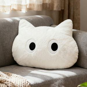 Cojín de Felpa con Forma de Gato, Súper Suave, Relleno de Algodón PP, para Sala de Estar, Sofá, Dormitorio Universitario, Oficina - Product Image 4