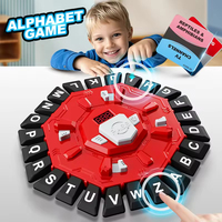 Jeu de société éducatif familial 2026 Word Puzzle avec minuteur à affichage numérique, défi 24 lettres, 2 modes, rythme rapide