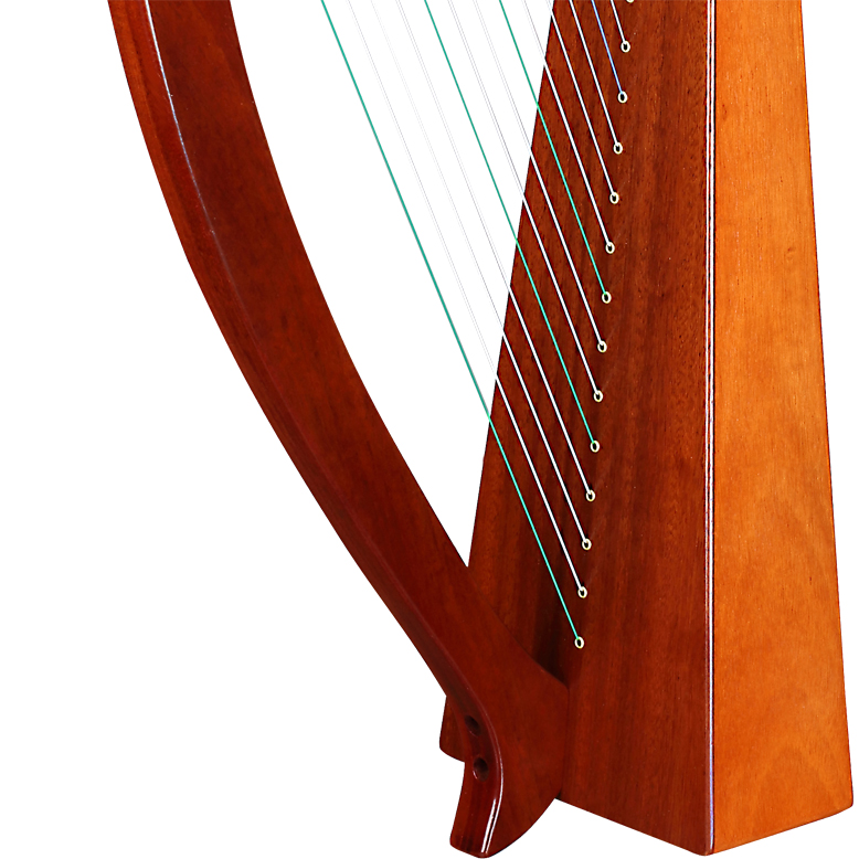 19 String Lyre Harp - Mahogany Musical Instrument for Sale