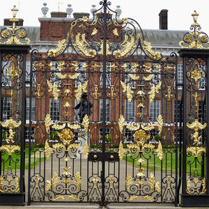 Puerta Corredera Plegable Automática, Diseño <span class=keywords><strong>de</strong></span> Puerta Principal <span class=keywords><strong>de</strong></span> <span class=keywords><strong>Hierro</strong></span>, Puerta Principal Única, Precio <span class=keywords><strong>de</strong></span> Puerta Exterior <span class=keywords><strong>de</strong></span> <span class=keywords><strong>Hierro</strong></span> para Villa <span class=keywords><strong>y</strong></span> Hotel - Product Image 2