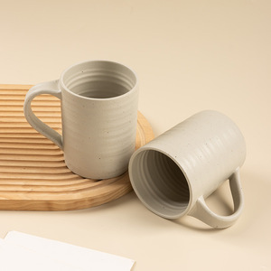 Taza de Cerámica con Acabado Mate, Gran Capacidad, Estilo Minimalista, para Agua, Té, <span class=keywords><strong>Desayuno</strong></span>, Sofisticada - Product Image 4