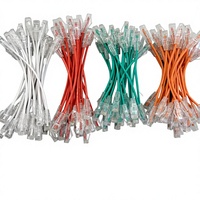 Kabel Patch Ethernet Cat6A Tipis dan Fleksibel 10G 550MHZ 28AWG Tembaga Murni Kabel Patch Cat6A Tipis untuk Kabinet Jaringan