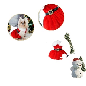ชุดสเวตเตอร์ขนแกะและโพลีเอสเตอร์อบอุ่นพร้อมกระโปรงสำหรับสุนัขและแมวสำหรับสัตว์เลี้ยงเทศกาลคริสต์มาส - Product Image 2