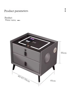 现代风格实心床头柜储物柜批发廉价卧室家具公寓床头柜 - Product Image 6