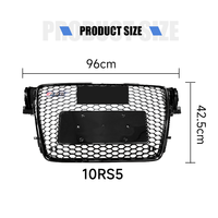Grille avant de voiture personnalisée Yinhua pour A5 S5 08-11, grille de voiture personnalisée, logo sélectionnable