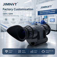 Casing JIMNVT PVS-14 Dipasangkan dengan Tabung Penguat Gambar Layar Pelangi Fotokatoda yang Ditingkatkan Inframerah FOM 2000 P43 Hijau