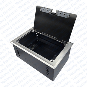 ZDK-200 mở loại lớn lên lên sàn ổ cắm kép gang Un anh chuyển đổi USB có thể điều chỉnh Ổ cắm điện thép không gỉ dưới sàn hộp - Product Image 4