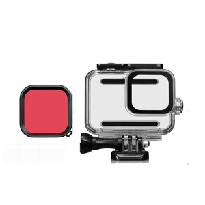 Vente chaude étui de protection étanche accessoires de caméra d'action <span class=keywords><strong>filtre</strong></span> d'objectif rouge rose violet pour <span class=keywords><strong>Gopro</strong></span> <span class=keywords><strong>Hero</strong></span> <span class=keywords><strong>8</strong></span> - Product Image 1