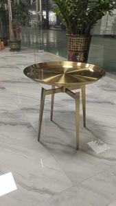 <span class=keywords><strong>Table</strong></span> d'appoint en <span class=keywords><strong>acier</strong></span> et marbre naturel, <span class=keywords><strong>table</strong></span> à café et à thé - Product Image 6