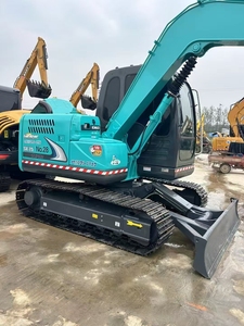 Mini excavadora original japonesa Kobelco SK75 SK50 SK55 SK60 con accesorio de martillo perforador y barrena. - Product Image 4