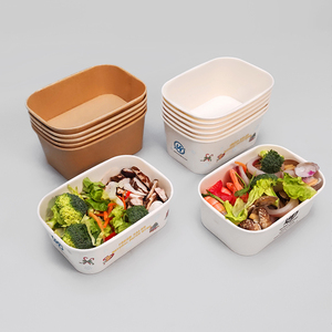 500ml 750ml 1000ml 1100ml 1300ml thực phẩm dùng một lần container tùy chỉnh in lấy đi giấy kraft hộp thực phẩm - Product Image 5