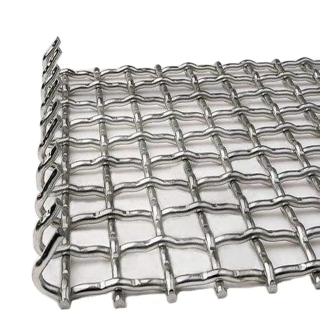 ISO standard mesh 3x3 316 316l stainless steel mine crimped wire mesh sizes with factory price