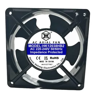 120mm x 38mm 12038 220V AC không chổi than làm mát Fan bóng mang