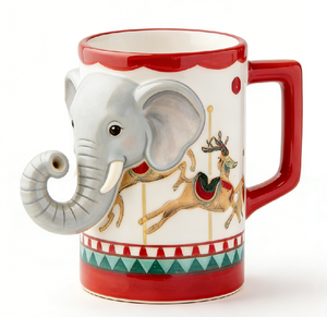 Taza de Cerámica con Diseño Creativo de Circo, Apta para Lavavajillas y Microondas, para Oficina, Hogar, Cafetería, Salón de Té - Product Image 3