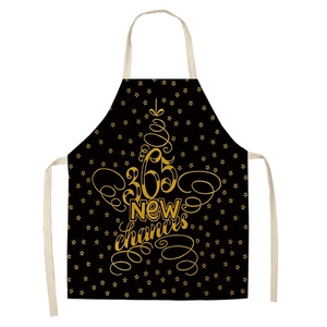 Tablier de cuisine à impression personnalisée pour chef Tablier étoile noir en coton polyester imperméable à sublimation - Product Image 3
