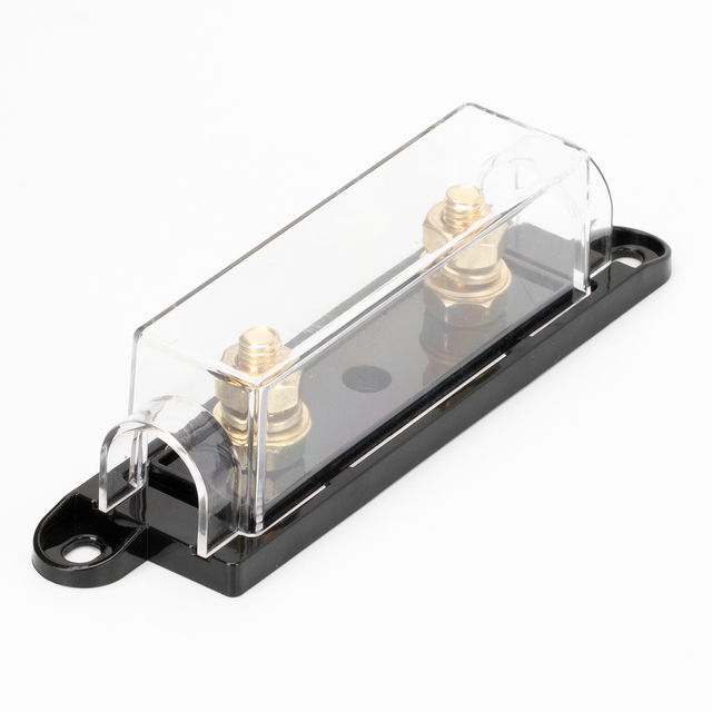 Daiertek ANL-20 ANL Fuse Holder Without Fuses 0/2/4 Gauge Inline ANL Midi Fuse Holder Block Gold Plated for Car Audio Video