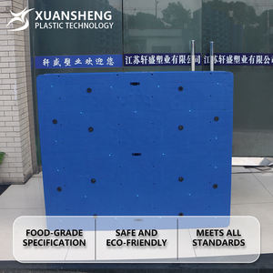 Palette en acier européen à 3 canaux recyclée à usage intensif du fabricant, plastique PP blanc, hygiénique fermée, hygiénique, 4 voies pour entrepôts - Product Image 4