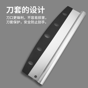 Stainless Steel Pizza Cutter With Protective Cover Non Slip Handle For Kitchen Baking And Cooking 35 Cm Length - Product Image 5